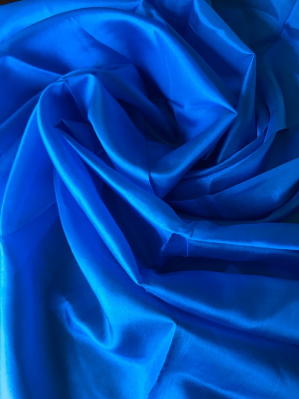 Vibrant Blue Satin Scarf - Women Accessories Scarves & Wraps 34“ x 34“ all silk